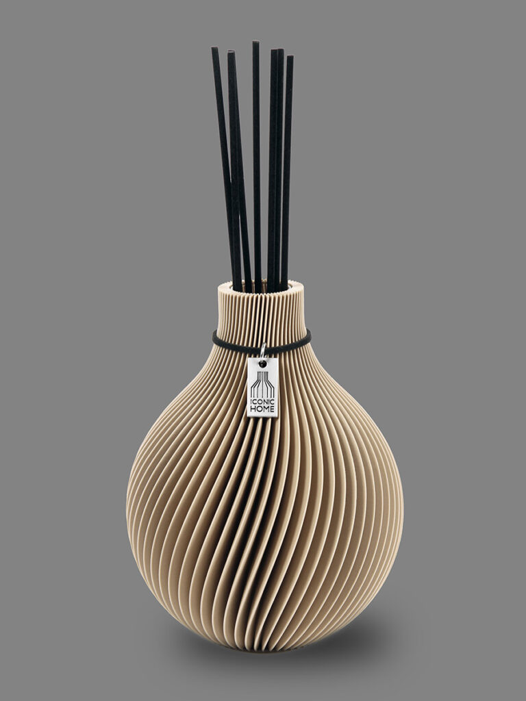 ICONIC HOME Duftvase Sphere Reed Diffuser mit Stäbchen